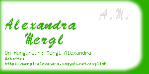 alexandra mergl business card